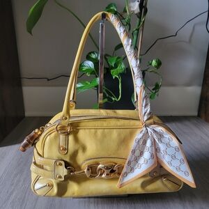 Limited-time Deal⏰️ RARE Authentic Gucci Horsebit Bamboo Enamel Patent bag